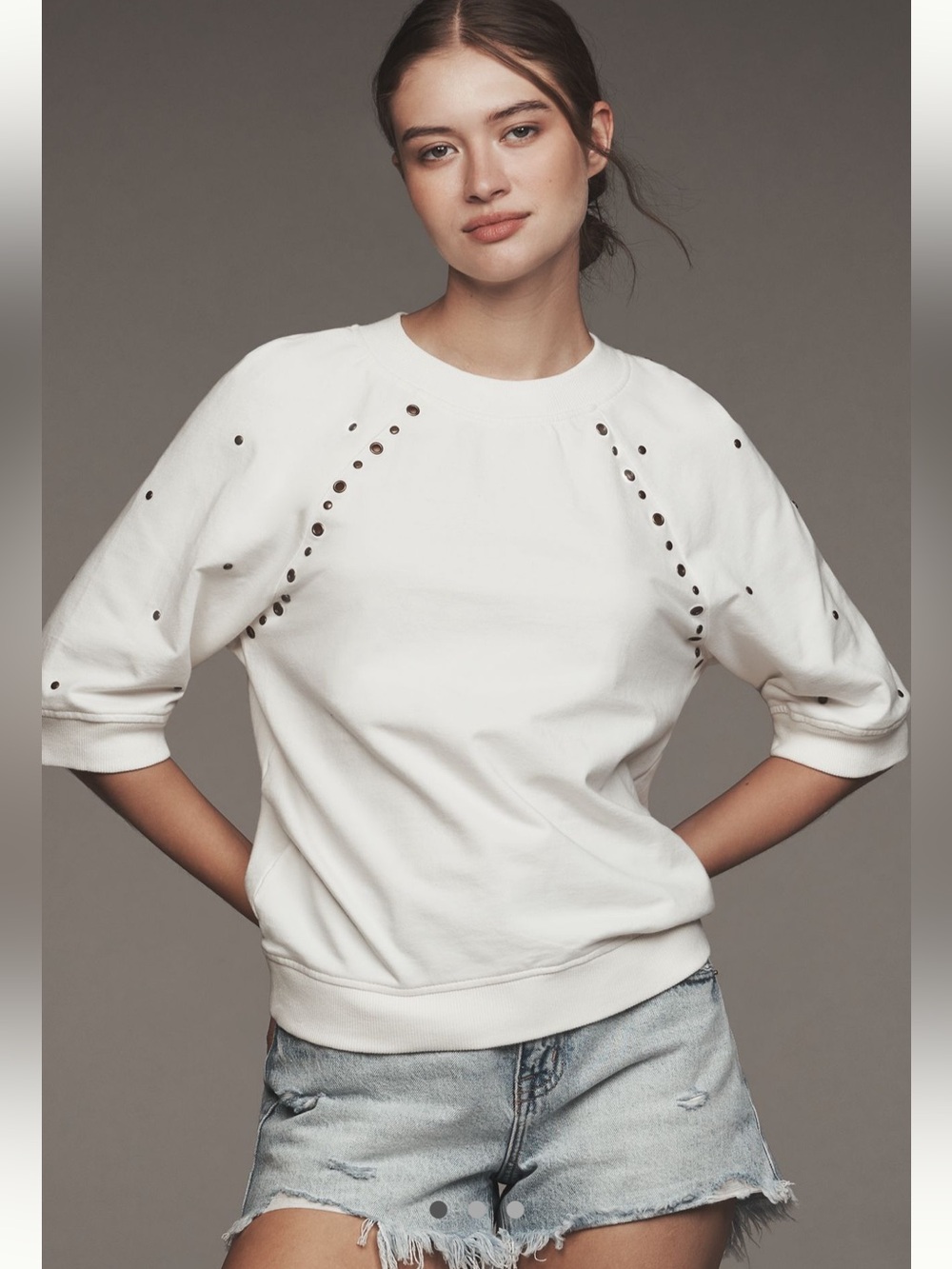 Anthropologie Grommet Sweatshirt a size S - BNWT